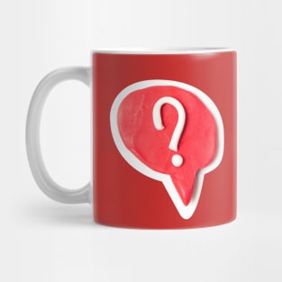 Question mark from plasticine Mug